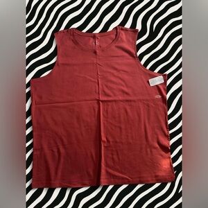 CH Banks Stylish Red Sleeveless Top